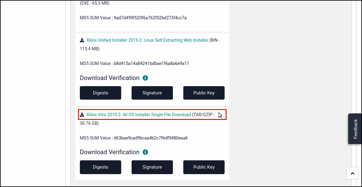 Xilinx Download Page