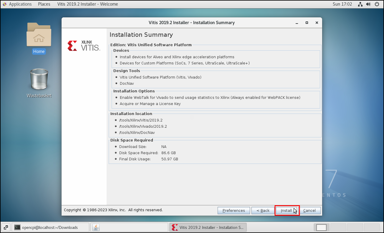 Xilinx Start Install