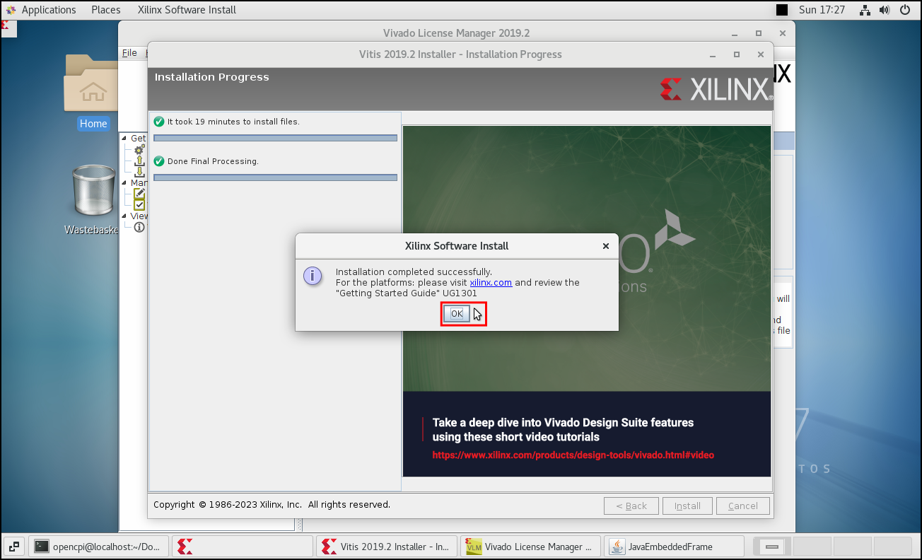 Xilinx Install Done